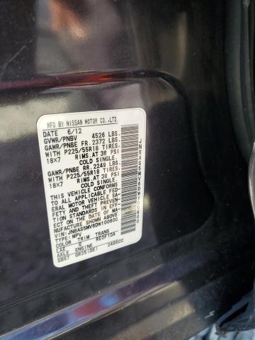 JN8AS5MV6DW100600 - 2013 NISSAN ROGUE S MAROON photo 13