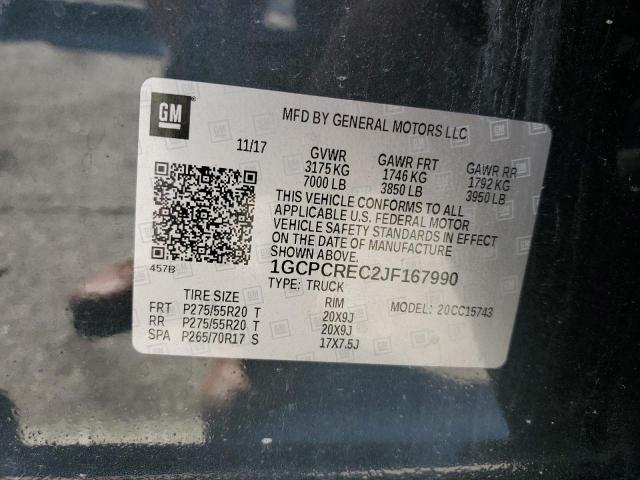 1GCPCREC2JF167990 - 2018 CHEVROLET SILVERADO C1500 LT 灰色 照片 13