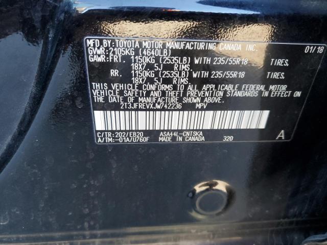 2T3JFREVXJW742236 - 2018 TOYOTA RAV4 SE 黑色 照片 14