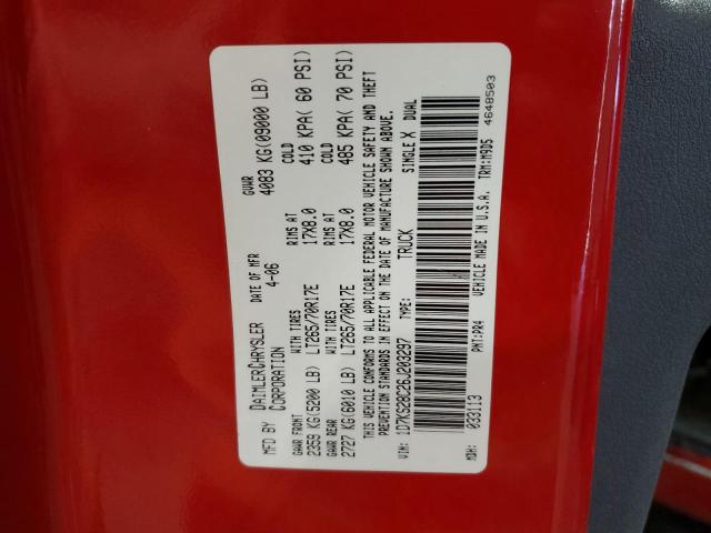 1D7KS28C26J203297 - 2006 DODGE RAM 2500 ST 红色 照片 12