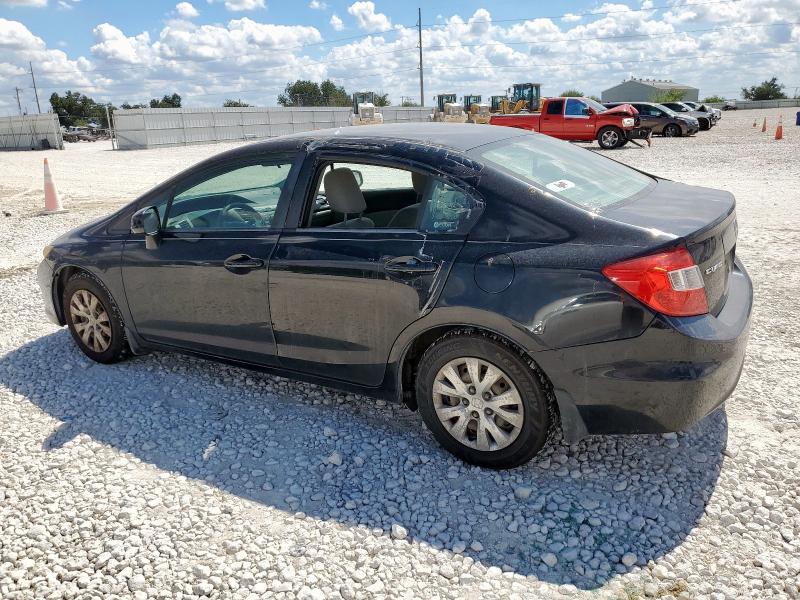 19XFB2F59CE044383 - 2012 HONDA CIVIC LX BLACK photo 2