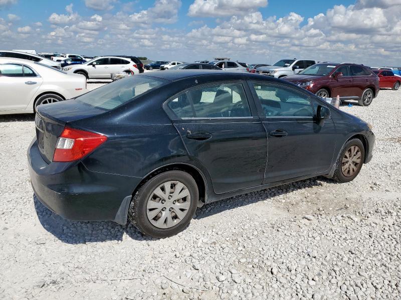 19XFB2F59CE044383 - 2012 HONDA CIVIC LX BLACK photo 3