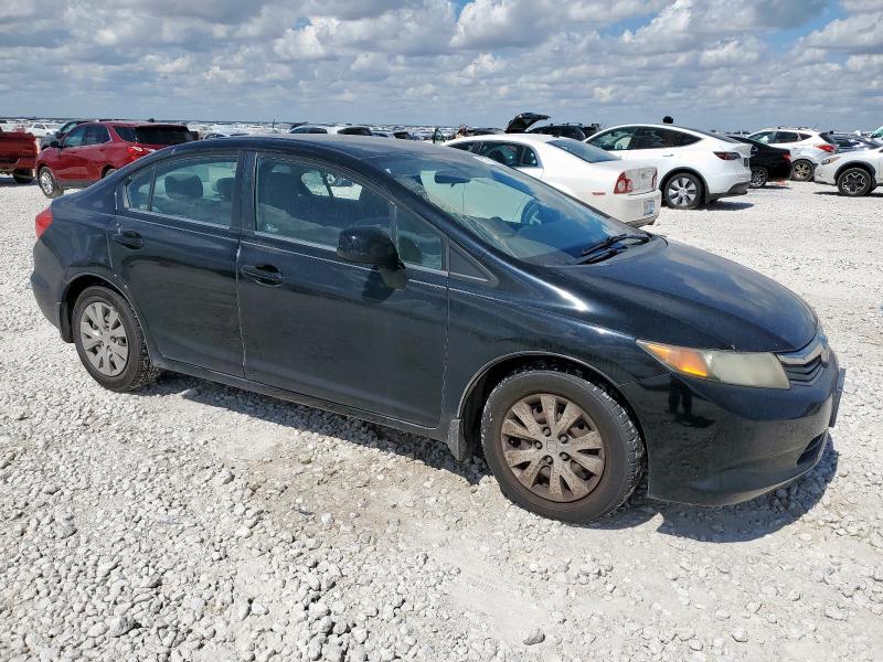 19XFB2F59CE044383 - 2012 HONDA CIVIC LX BLACK photo 4