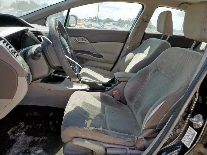 19XFB2F59CE044383 - 2012 HONDA CIVIC LX BLACK photo 7