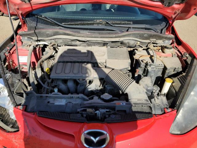 JM1DE1KY0D0163152 - 2013 MAZDA MAZDA2 RED photo 11
