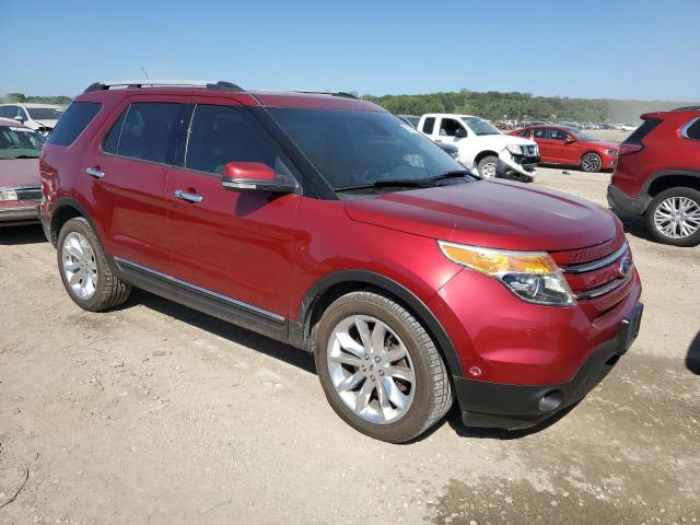 1FM5K8F82DGB83633 - 2013 FORD EXPLORER LIMITED RED photo 4