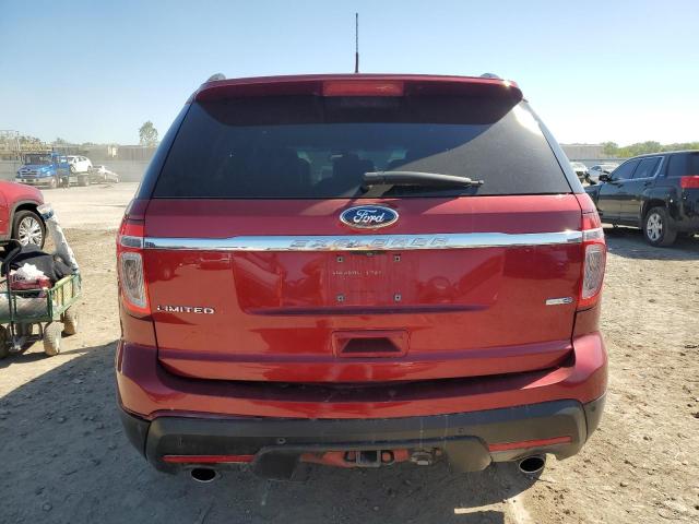 1FM5K8F82DGB83633 - 2013 FORD EXPLORER LIMITED RED photo 6