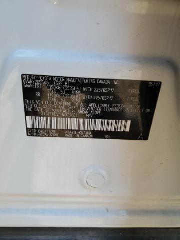 2T3ZFREV1HW372808 - 2017 TOYOTA RAV4 LE 白色 照片 12