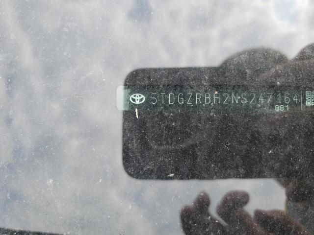 5TDGZRBH2NS247164 - 2022 TOYOTA HIGHLANDER XLE Blau Foto 24