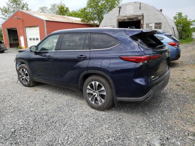 5TDGZRBH2NS247164 - 2022 TOYOTA HIGHLANDER XLE Blau Foto 4