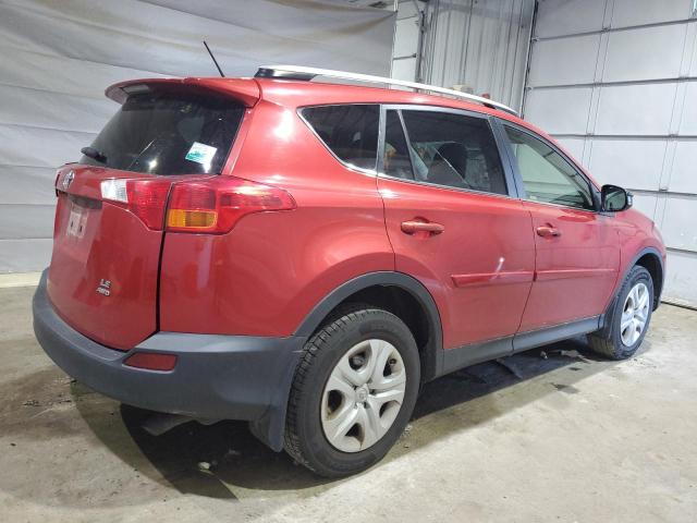 JTMBFREV0EJ004731 - 2014 TOYOTA RAV4 LE RED photo 3