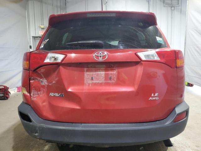 JTMBFREV0EJ004731 - 2014 TOYOTA RAV4 LE RED photo 6