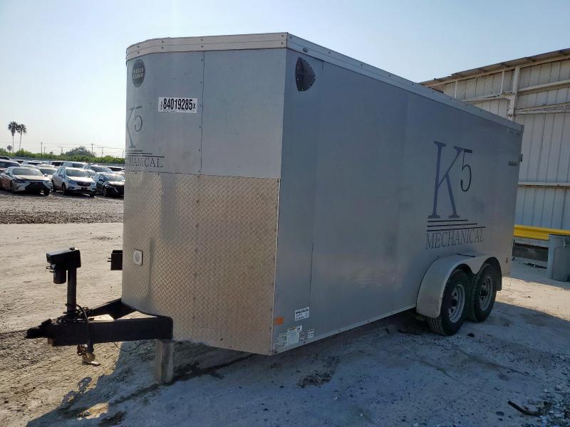 7KC1E1624LT001464 - 2020 WELLS CARGO UTILITY SILVER photo 2