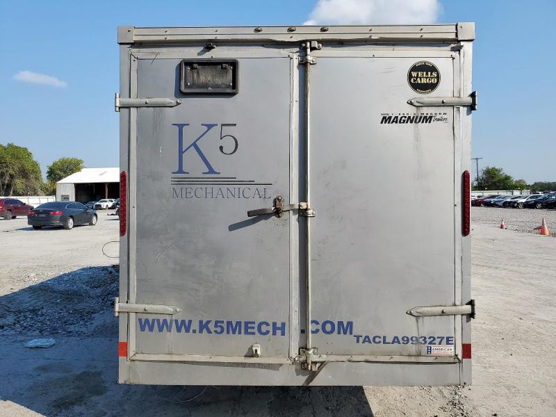 7KC1E1624LT001464 - 2020 WELLS CARGO UTILITY SILVER photo 4