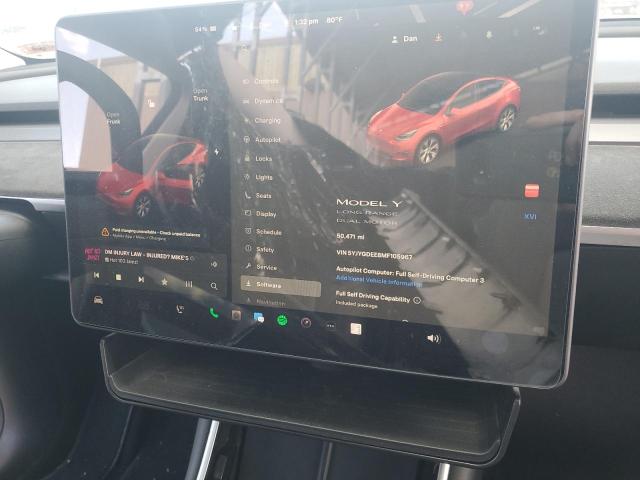 5YJYGDEE8MF105967 - 2021 TESLA MODEL Y Qırmızı foto 9