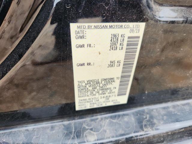 1N4BL4CV2LC168875 - 2020 NISSAN ALTIMA SR BLACK photo 13