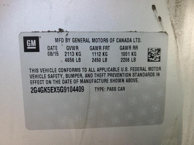 2G4GK5EX5G9104409 - 2016 BUICK REGAL 银色 照片 12