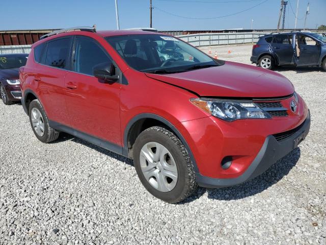 2T3ZFREV6FW229916 - 2015 TOYOTA RAV4 LE RED photo 4