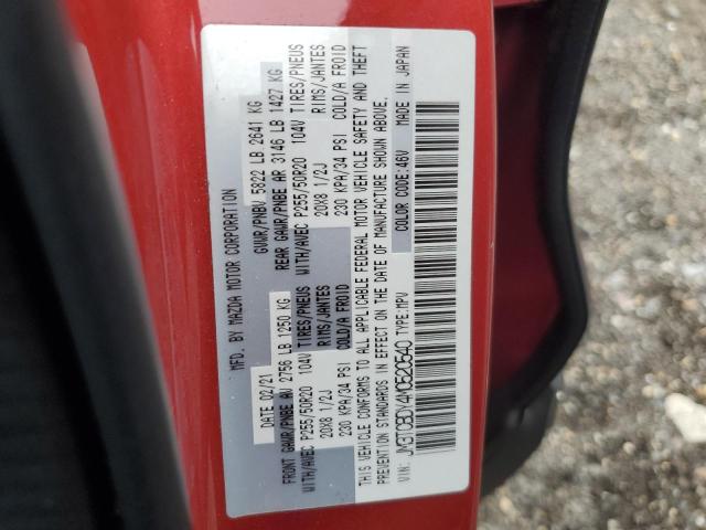 JM3TCBDY4M0520540 - 2021 MAZDA CX-9 GRAND TOURING RED photo 13