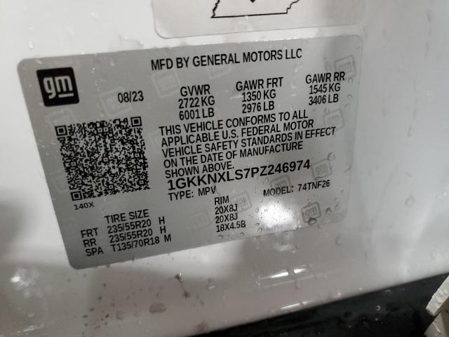 1GKKNXLS7PZ246974 - 2023 GMC ACADIA DENALI 白色 照片 13