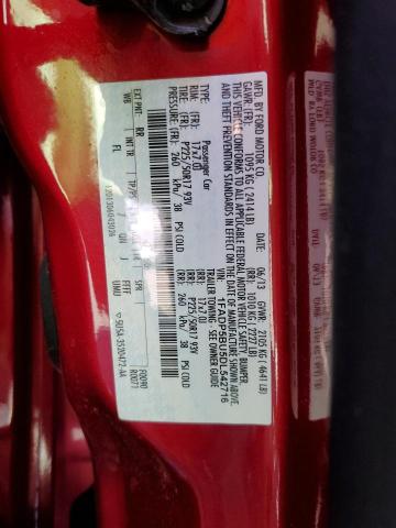 1FADP5BU5DL542716 - 2013 FORD C-MAX SEL 红色 照片 12