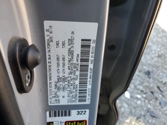 3TMDZ5BNXJM039643 - 2018 TOYOTA TACOMA DOUBLE CAB Grau Foto 12