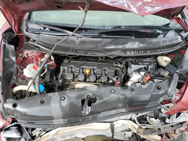 1HGFA165X6L022970 - 2006 HONDA CIVIC LX RED photo 11