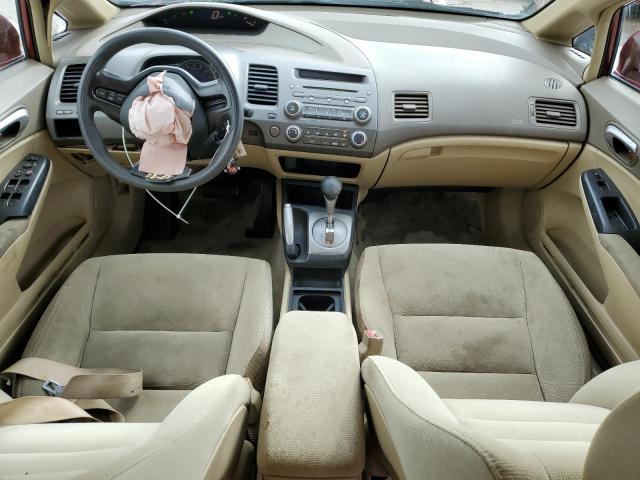 1HGFA165X6L022970 - 2006 HONDA CIVIC LX RED photo 8