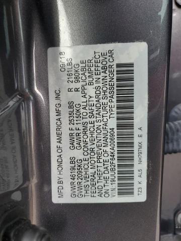 19UUB2F64KA006904 - 2019 ACURA TLX TECHNOLOGY Сұр фото 13