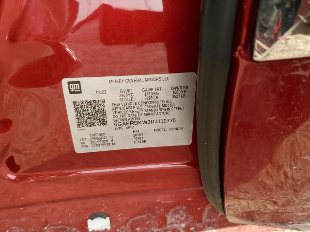 5GAERBKW3RJ110770 - 2024 BUICK ENCLAVE ESSENCE 红色 照片 13