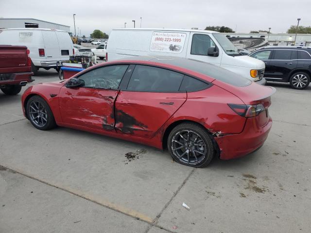 5YJ3E1EB4MF999423 - 2021 TESLA MODEL 3 Qırmızı foto 2
