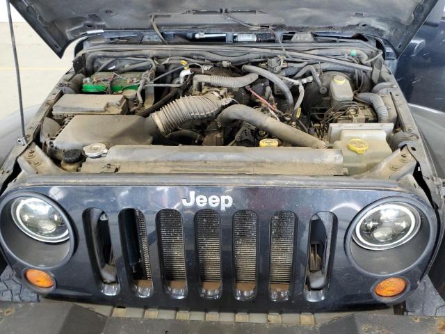 1J4GA59117L151310 - 2007 JEEP WRANGLER SAHARA BLACK photo 11