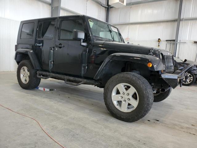 1J4GA59117L151310 - 2007 JEEP WRANGLER SAHARA BLACK photo 4
