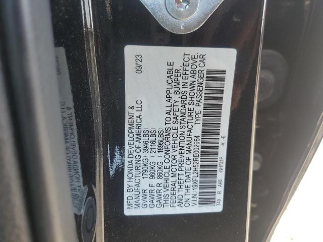 19XFL2H52RE002964 - 2024 HONDA CIVIC LX BLACK photo 24