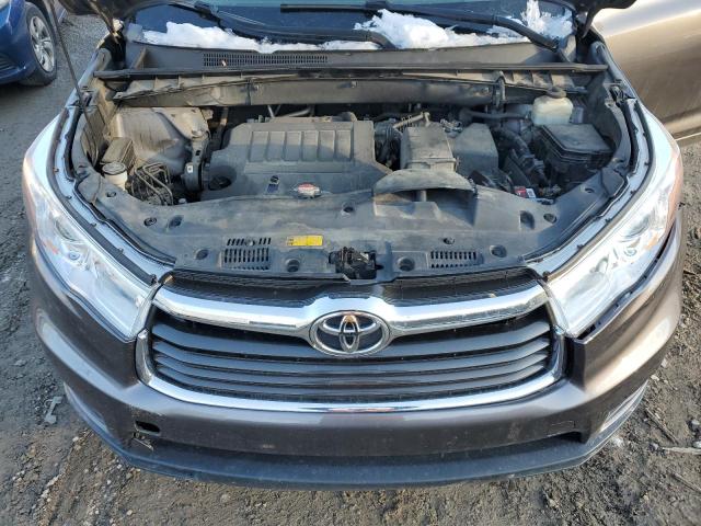 5TDJKRFH4FS220876 - 2015 TOYOTA HIGHLANDER XLE GRAY photo 12