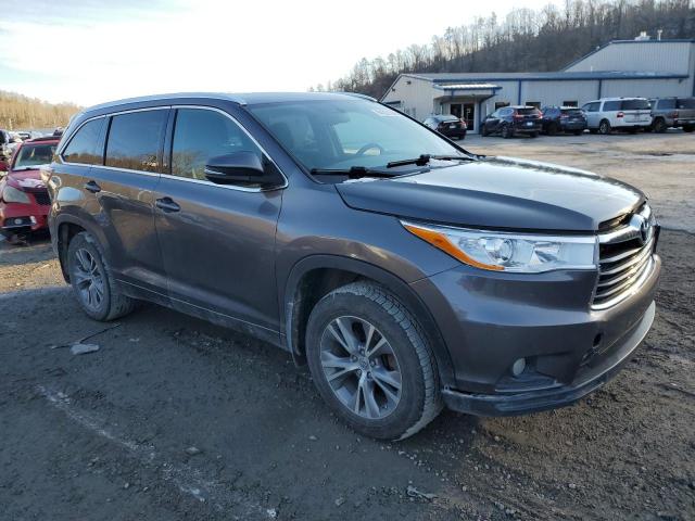 5TDJKRFH4FS220876 - 2015 TOYOTA HIGHLANDER XLE GRAY photo 4
