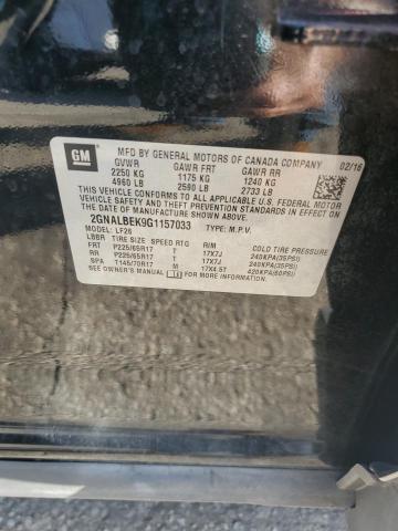 2GNALBEK9G1157033 - 2016 CHEVROLET EQUINOX LS შავი ფოტო 13