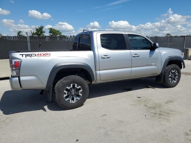 5TFCZ5AN7MX272049 - 2021 TOYOTA TACOMA DOUBLE CAB SILVER photo 3