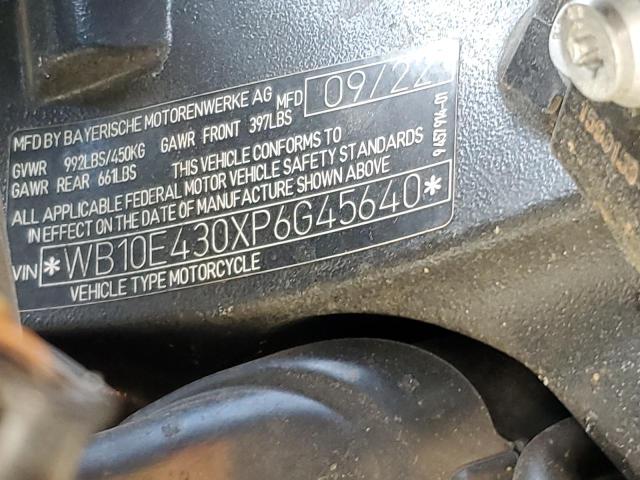 WB10E430XP6G45640 - 2023 BMW S 1000 XR WHITE photo 9