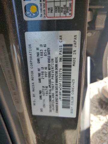 JM1BM1W36F1230276 - 2015 MAZDA 3 GRAND TOURING Gris foto 13