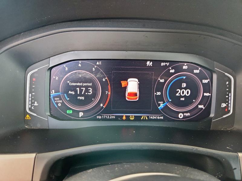 1V2RR2CA2KC574807 - 2019 VOLKSWAGEN ATLAS SEL Серый фото 9