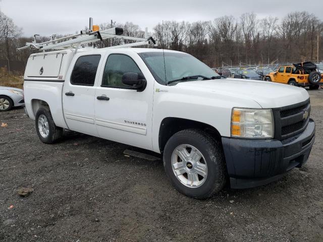 3GCXCUEJ6AG221193 - 2010 CHEVROLET SILVERADO C1500 HYBRID Ақ фото 4