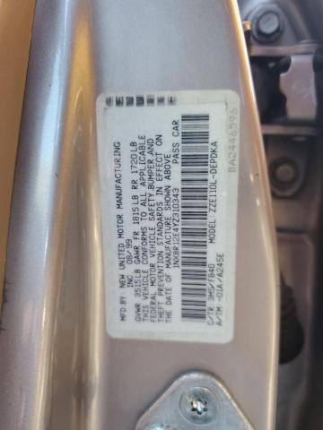 1NXBR12E4YZ310343 - 2000 TOYOTA COROLLA VE Marrón foto 12