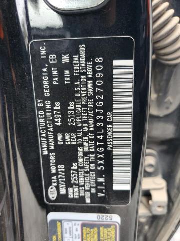 5XXGT4L33JG270908 - 2018 KIA OPTIMA LX შავი ფოტო 12