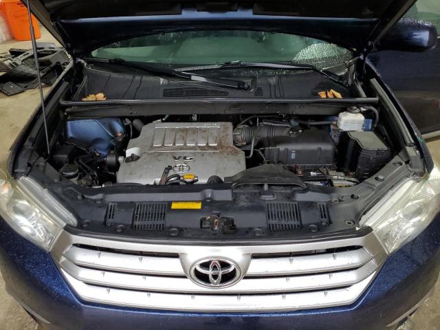 5TDBK3EH0DS246455 - 2013 TOYOTA HIGHLANDER BASE Синий фото 12