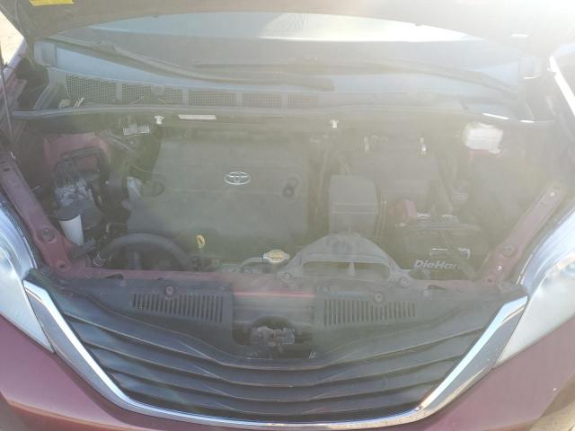 5TDKK3DCXCS217873 - 2012 TOYOTA SIENNA LE 红色 照片 12