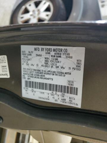 1FMEU63EX8UA04772 - 2008 FORD EXPLORER XLT BROWN photo 13