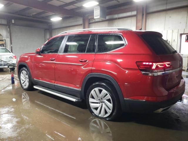 1V2BR2CA0MC516666 - 2021 VOLKSWAGEN ATLAS SEL RED photo 2