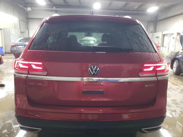 1V2BR2CA0MC516666 - 2021 VOLKSWAGEN ATLAS SEL RED photo 6