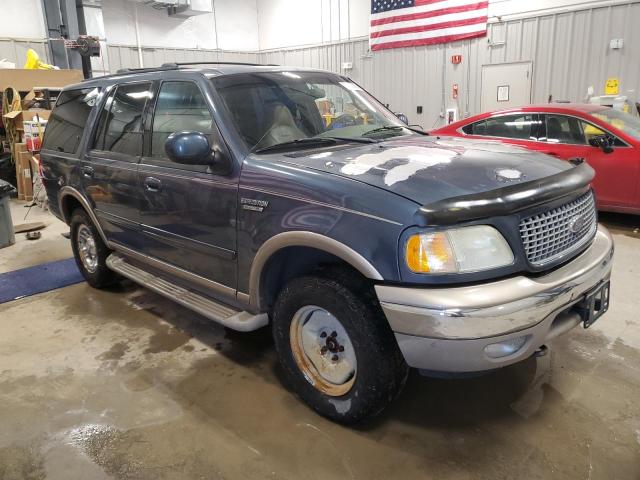 1FMFU18L42LA59519 - 2002 FORD EXPEDITION EDDIE BAUER BLUE photo 4